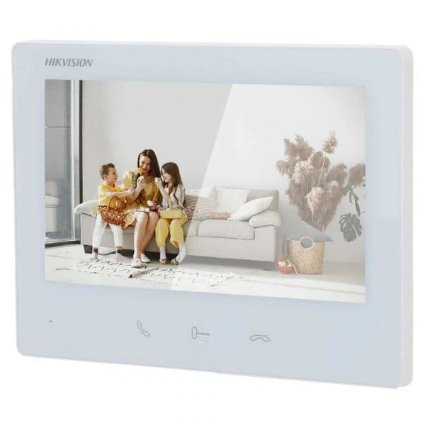 Hikvision Monitor Videoporteiro DS-KH7300EY-TE2/White 7" TFT Tátil 2 Fios HD Bidirecional