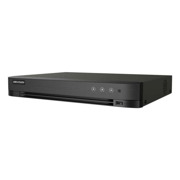 Hikvision Gravador DVR 5n1 PRO iDS-7204HQHI-M1/XT/4A+4/1ALM 4 Canais 3K Preto AcuSense