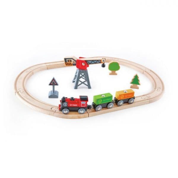 Hape Pista de Comboio de Carga +3A