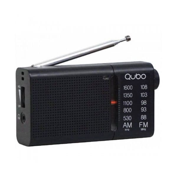 Qubo Rádio Portátil R-S2 Preto