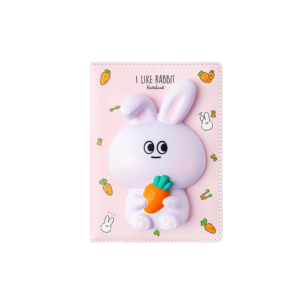 Bloco de Notas 194x165mm Squishy i Like Rabbit 128Fls 1 Un.
