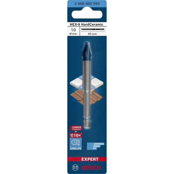 Bosch Broca Expert HEX-9 Hardceramic 10x90mm - 2.608.900.593