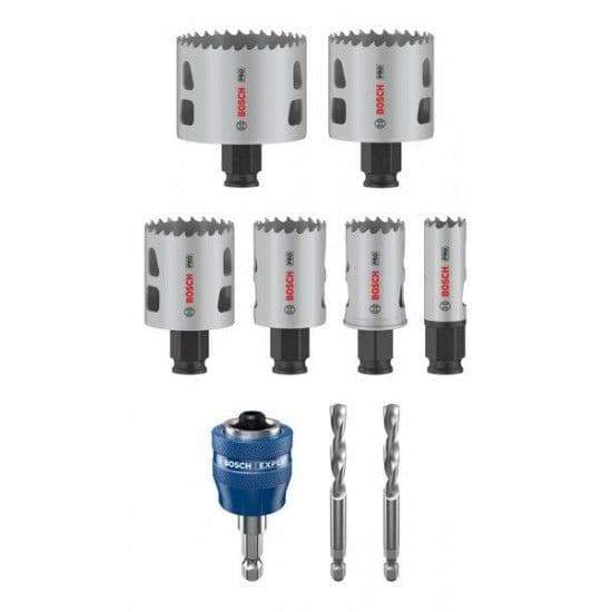 Serras craneanas, conjuntos PRO Multi Material PC Plus Hole Saw Set, 9 pcs refª 2608594436 BOSCH