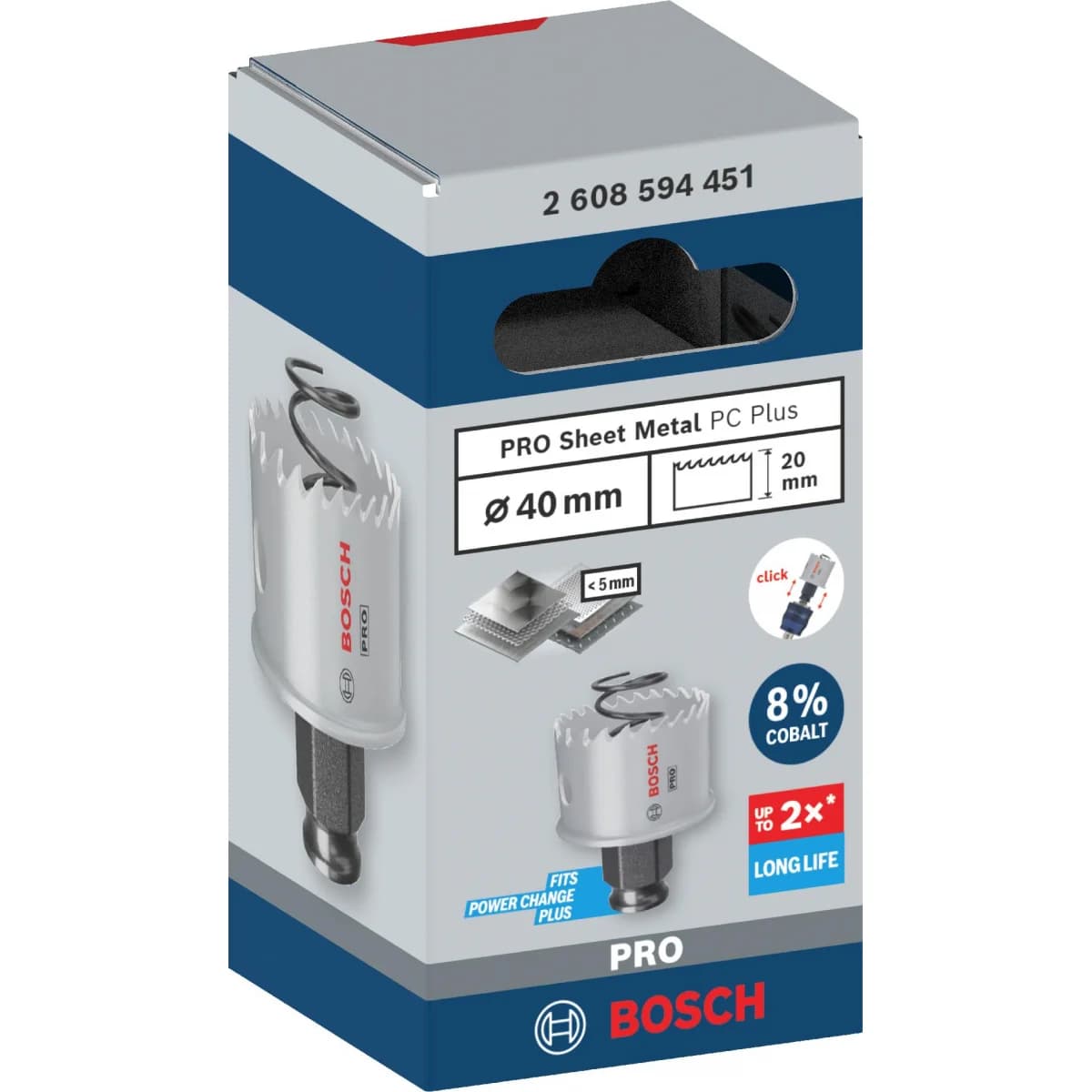 Serra craniana PRO Sheet Metal PC Plus, 40 mm refª 2608594451 BOSCH - 2608594451 - Ferramentaspro.pt