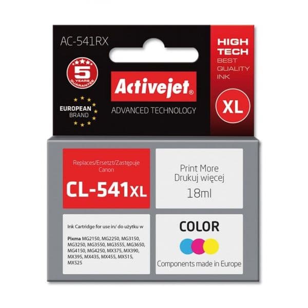 Tinteiro Canon CL-541XL 5226B004 Color Compatível