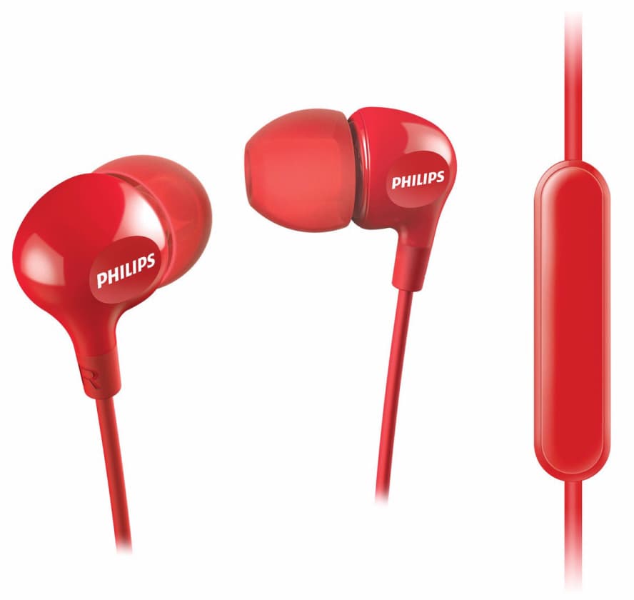 Philips Auriculares SHE3555RD Red