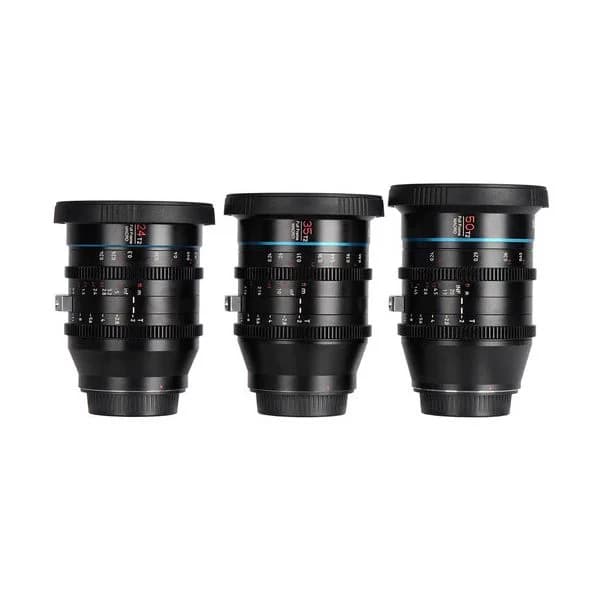 Objetiva Sirui Jupiter Set de 3 Objetivas (24mm, 35mm, 50mm) Montagem EF