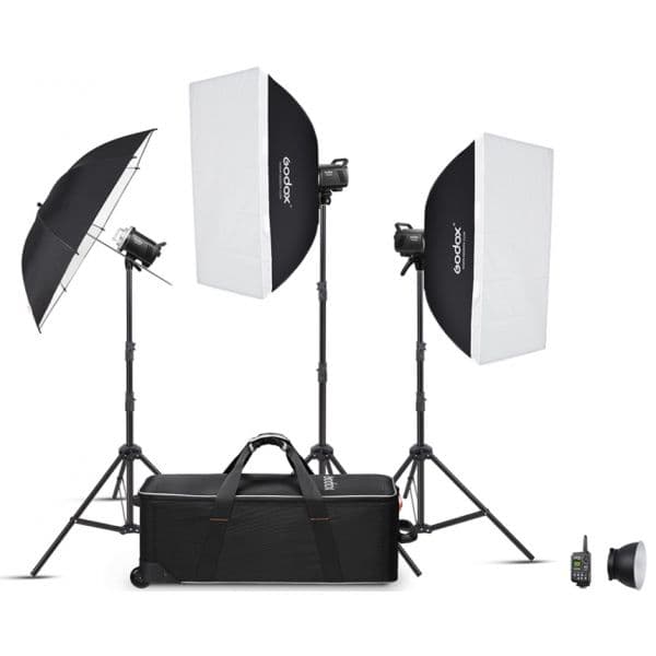 Godox MS300V-D Kit de 3 Flash de Estúdio (com Suporte E Acess?rios) - GODOXD243451