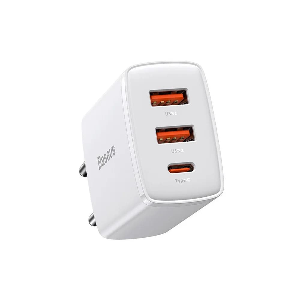 Carregador Baseus Compact Fast Charge USB-C 30W Branco