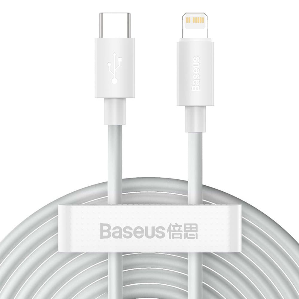 Baseus Kit De 2 Cabos De Dados USB-C Para Lightning 2.4A 1,5m - Ligatu