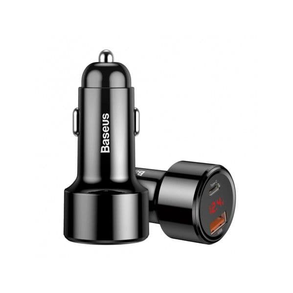 Baseus Bateria / Carregador Magic Series Pps Car Digital Display usb Quick Charge 3.0 / usb Type C Pd QC4+ 45W 6A Black (CCMLC20C-01) 6953156293182
