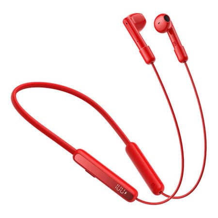 Fones de ouvido esportivos sem fio tipo neckband Joyroom JR-DS1 - vermelhos