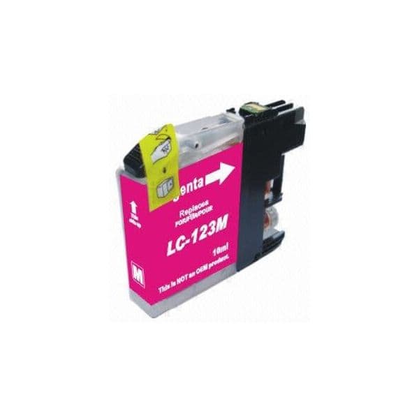 Tinteiro Brother Compatível LC123 XL Magenta