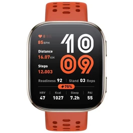 Amazfit Bip 6 Smartwatch 1.97″ 2000nits com Mapas Offline e 140 Desportos Vermelho