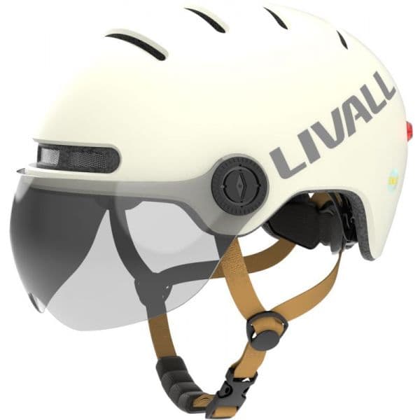 Livall Capacete Smart Helmet L23 Ivory Wh Tam M