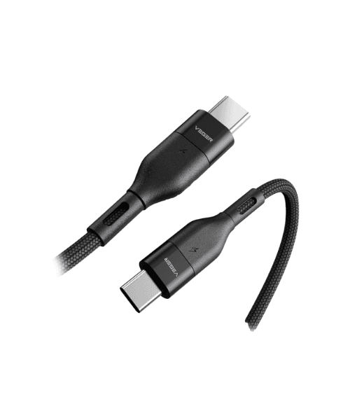 CABO VEGER USB TO TYPE-C 2.4A 1.2M PRETO