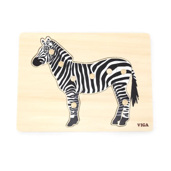 Puzzle Montessori Viga Zebra