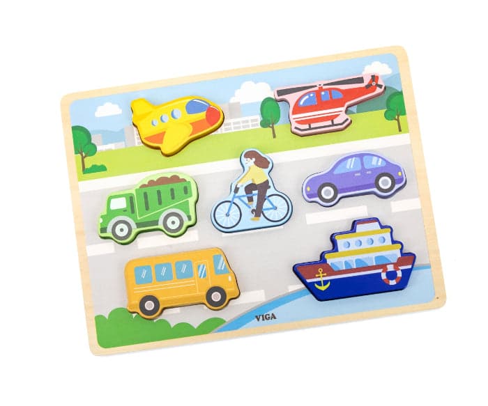 Puzzle Chunky Viga Transporte