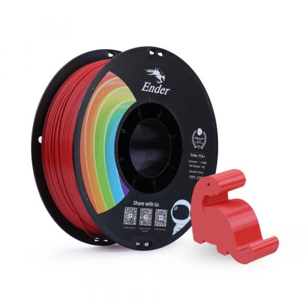 Creality Filamento para Impressora 3D PLA+ 3301010309 1.75mm 1Kg Vermelho