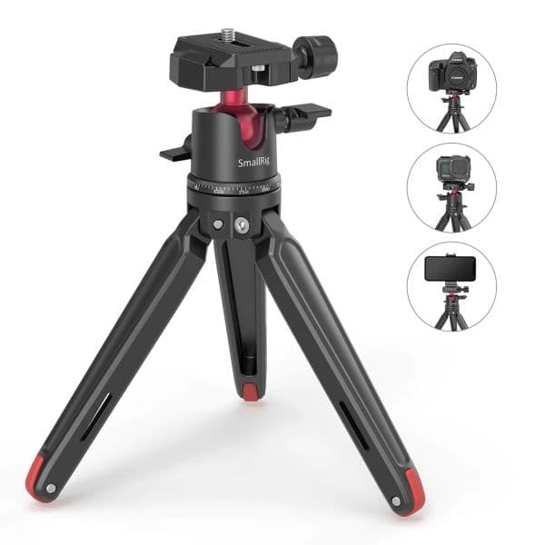 Smallrig 2664 Mini Tripé de mesa com Cabeça Panorâmica