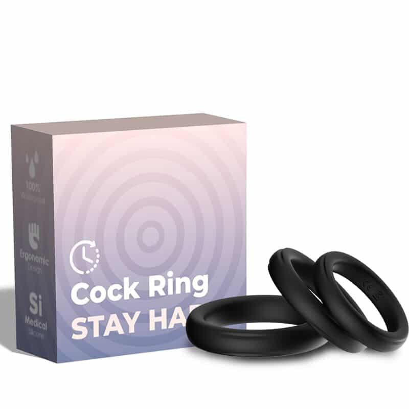 Armony Anel Triplo de Silicone Preto