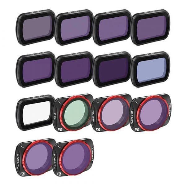 Freewell Filtros para DJI Osmo Pocket 3, Mega Pack, Preto