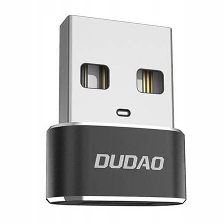 Adaptador de áudio Dudao, adaptador de fone de ouvido de USB Tipo C para mini jack de 3,5 mm branco (L16CPro branco)