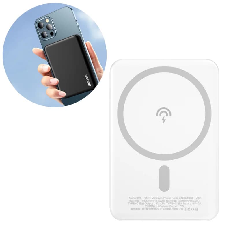 Powerbank Macsafe Dudao 5000mah Branco