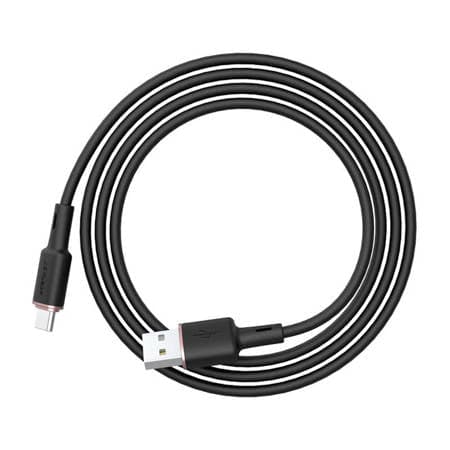 Cabo Acefast USB - USB Tipo C 1,2m, 3A preto (C2-04 black)