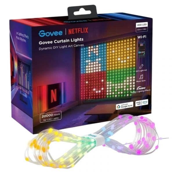 Govee Cortina LED Inteligente H70BC Netflix Edition 1.5m x 1.5m