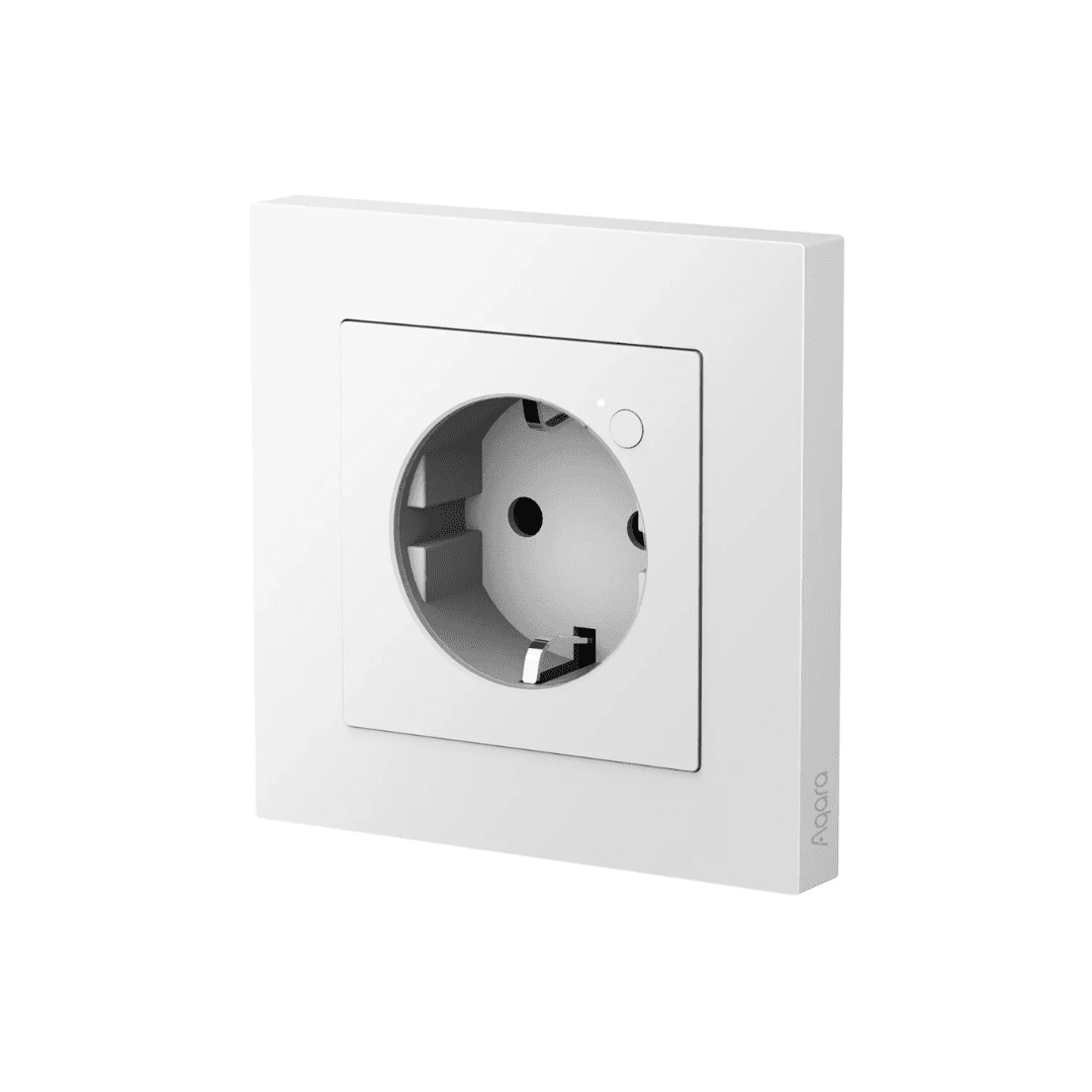 Aqara H2 EU WP-P01D - Tomada inteligente de embutir Zigbee 3.0 (compatível c/ Matter) com monitorização de consumos 16A