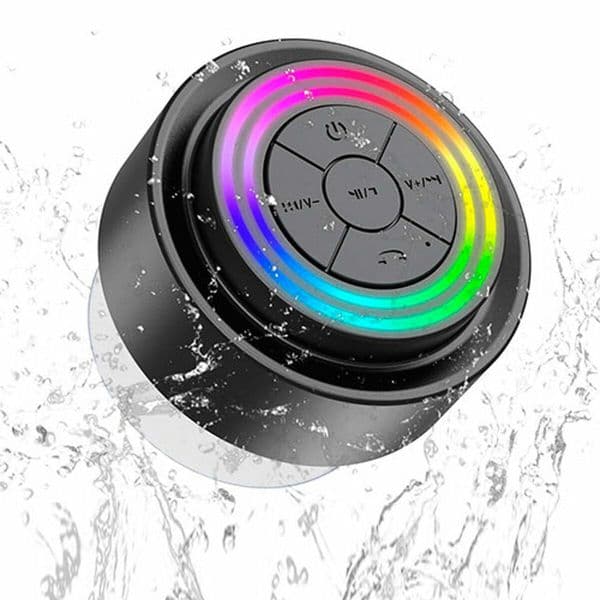 XO F64 Coluna Sem Fios Portátil Bluetooth IP67 RGB Microfone Ventosa Black