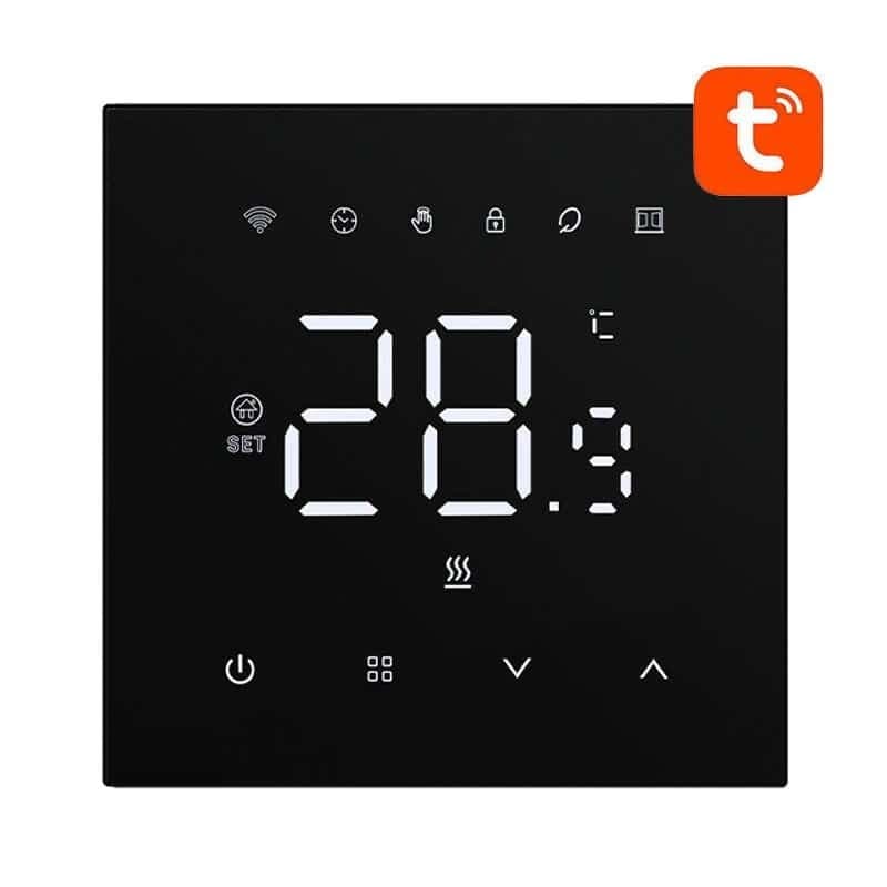 Avatto Termostato Inteligente Aquecimento Eletrico WT410-16A-B 16A Wifi