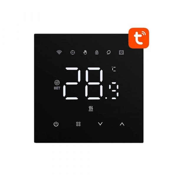 Avatto Termostato Inteligente Aquecimento Eletrico WT410-16A-B 16A Wifi