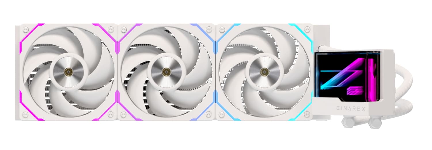 Einarex VERTEX 360 RGB White Kit de 360mm com 3 Ventoinhas RGB