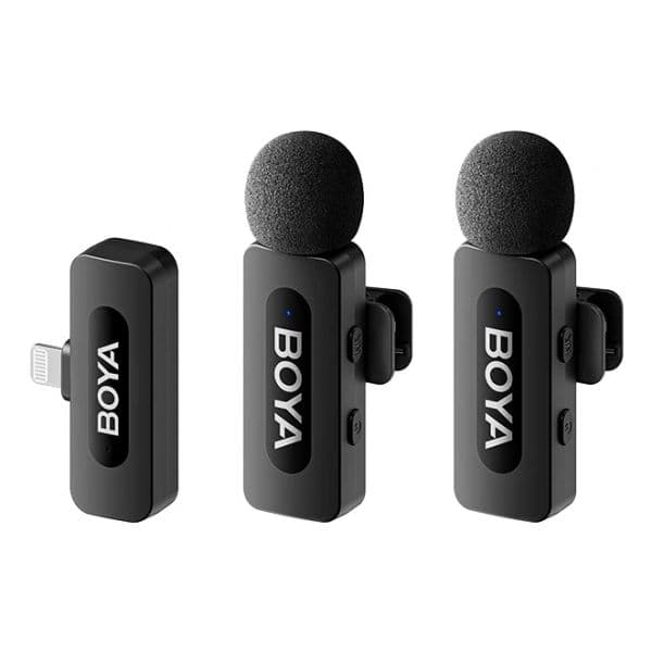 Boya Microfone Sem Fios BY-V2 V2.0 com Recetor Lightning