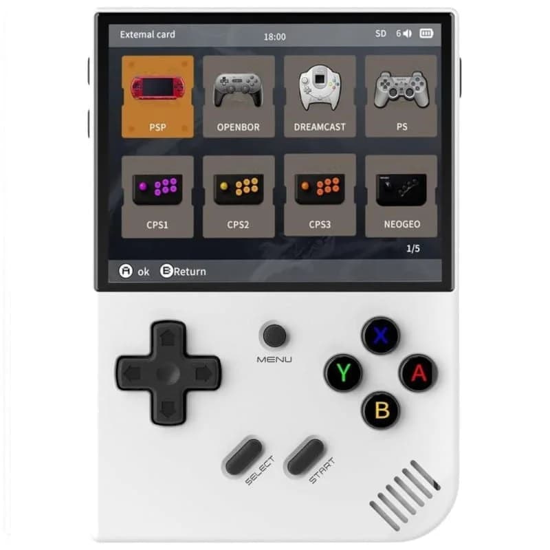 Anbernic RG35XX Plus 64GB Branco – Consola Retro Portátil