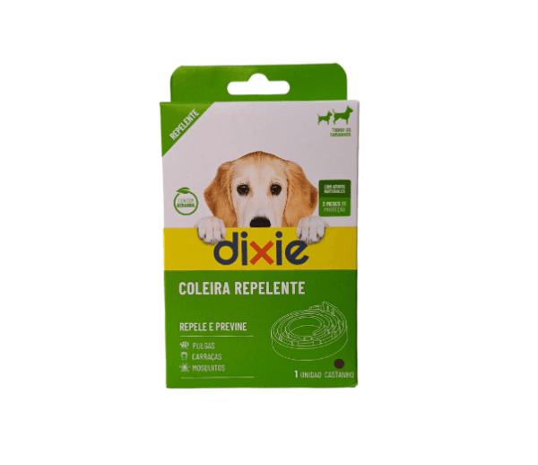 Dixie Coleira Repelente Cão (Geraniol)- 58 cm Castanho