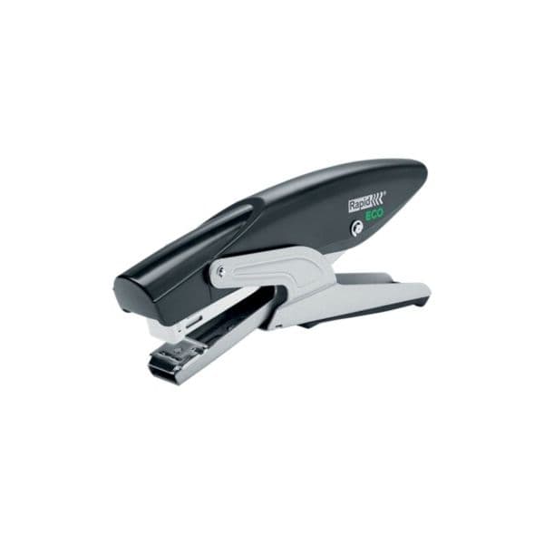 Rapid Agrafador Alicate Eco Plástico Reciclado Até 20 Fls Usa Agrafes 24/6 e 26/6 Preto