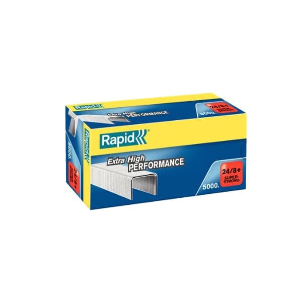 Rapid Agrafos 24/8+ Super Strong Galvanizadas Caixa 5000 unidades