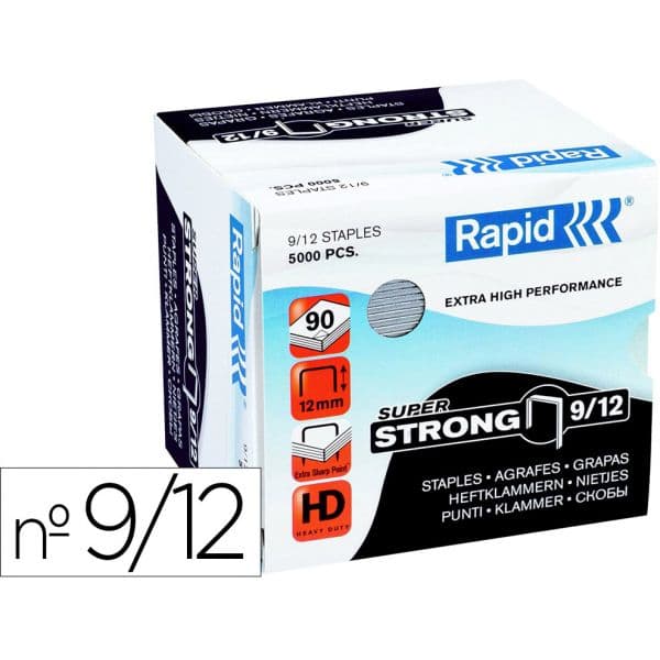 Rapid Caixa 5000 Agrafos n 9/12 60/90Fls - 1551013