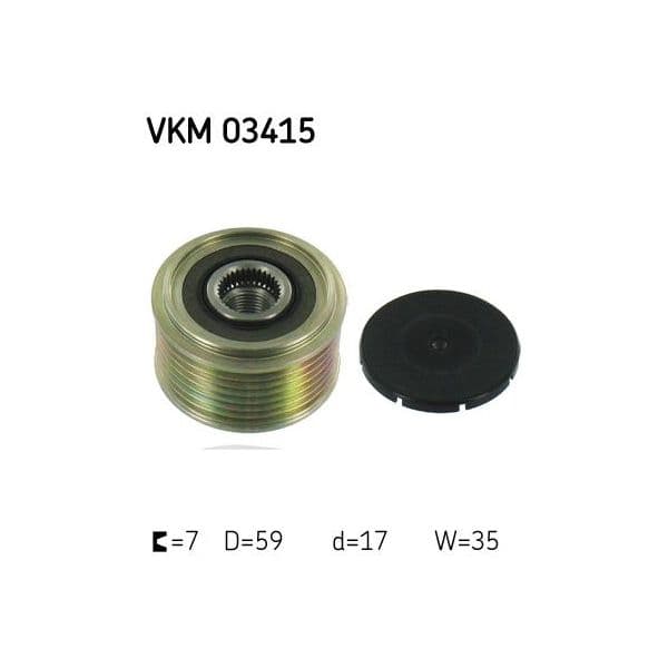 SKF Roda Livre do Alternador - VKM03415