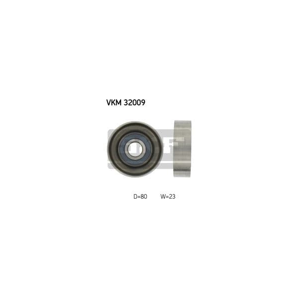 SKF - VKM 32009 - Polia de desvio/de guia, correia trapezoidal estriada - 7316577665782