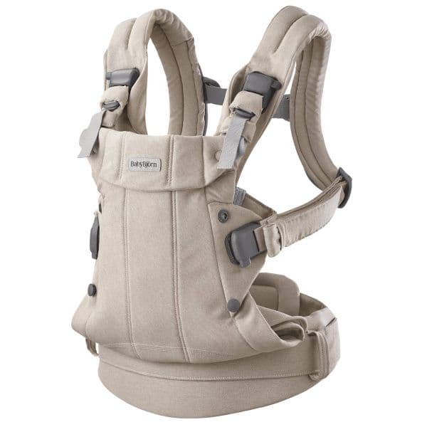 BabyBjörn Porta-Bebé Harmony Woven Mélange Light Beige