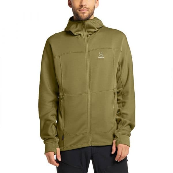 Haglofs Betula Full Zip Sweatshirt Verde L Homem