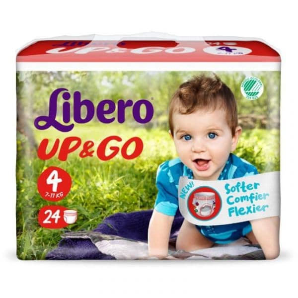 Libero Up & Go Fraldas Tamanho 4 (7-11Kg) 22 un.