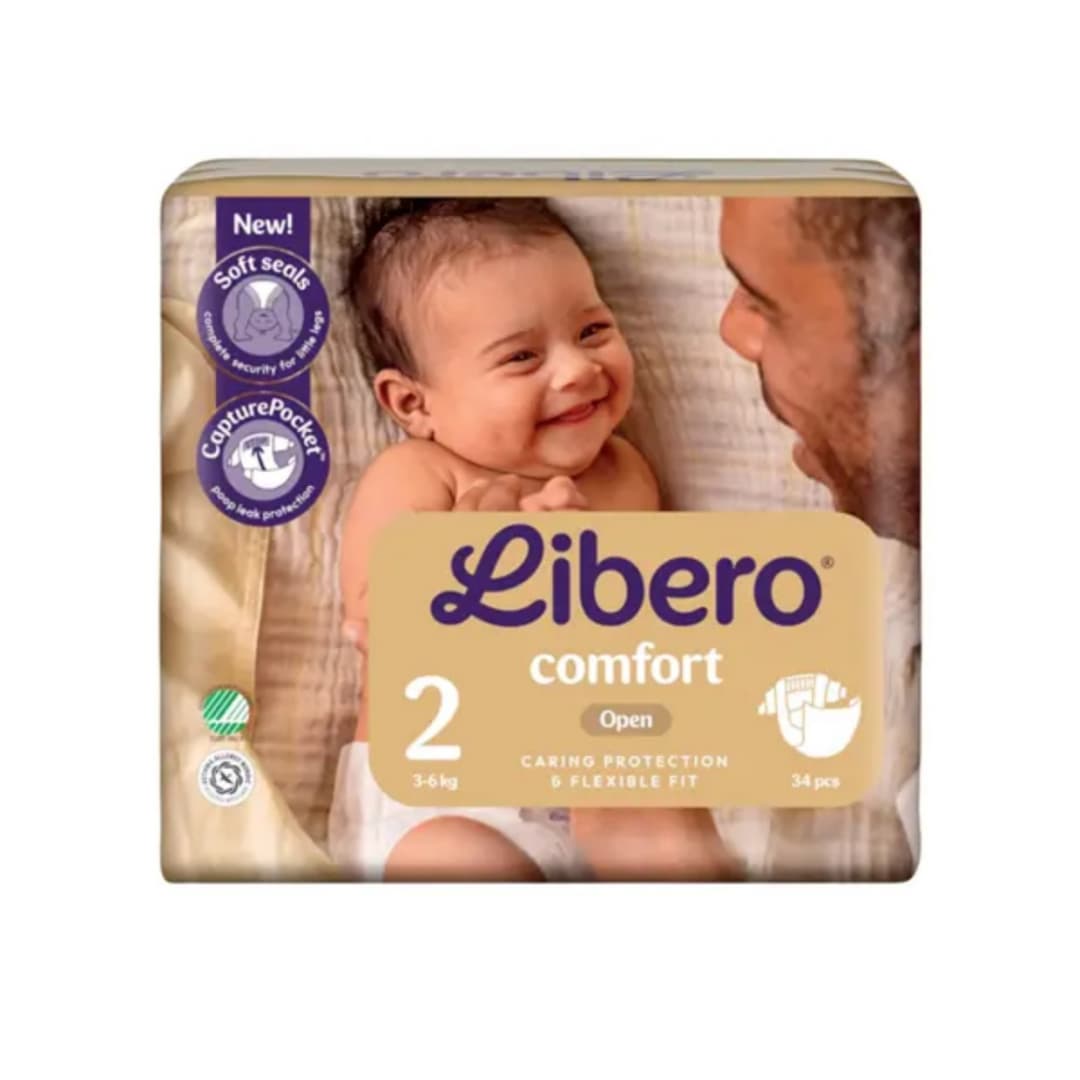 LIBERO NEWBORN 2 FRALDA 3-6KG X34 | WOWFARMA