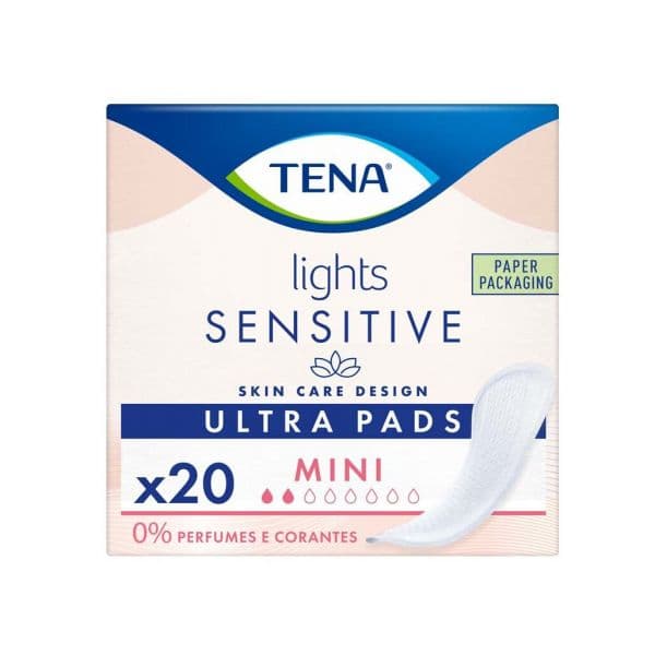 Tena Pensos Incontinência Sensitive Lights Mini 20un