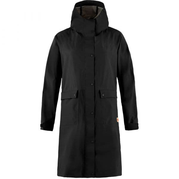 Fjällräven Vardag Rain Parka Preto XL Mulher