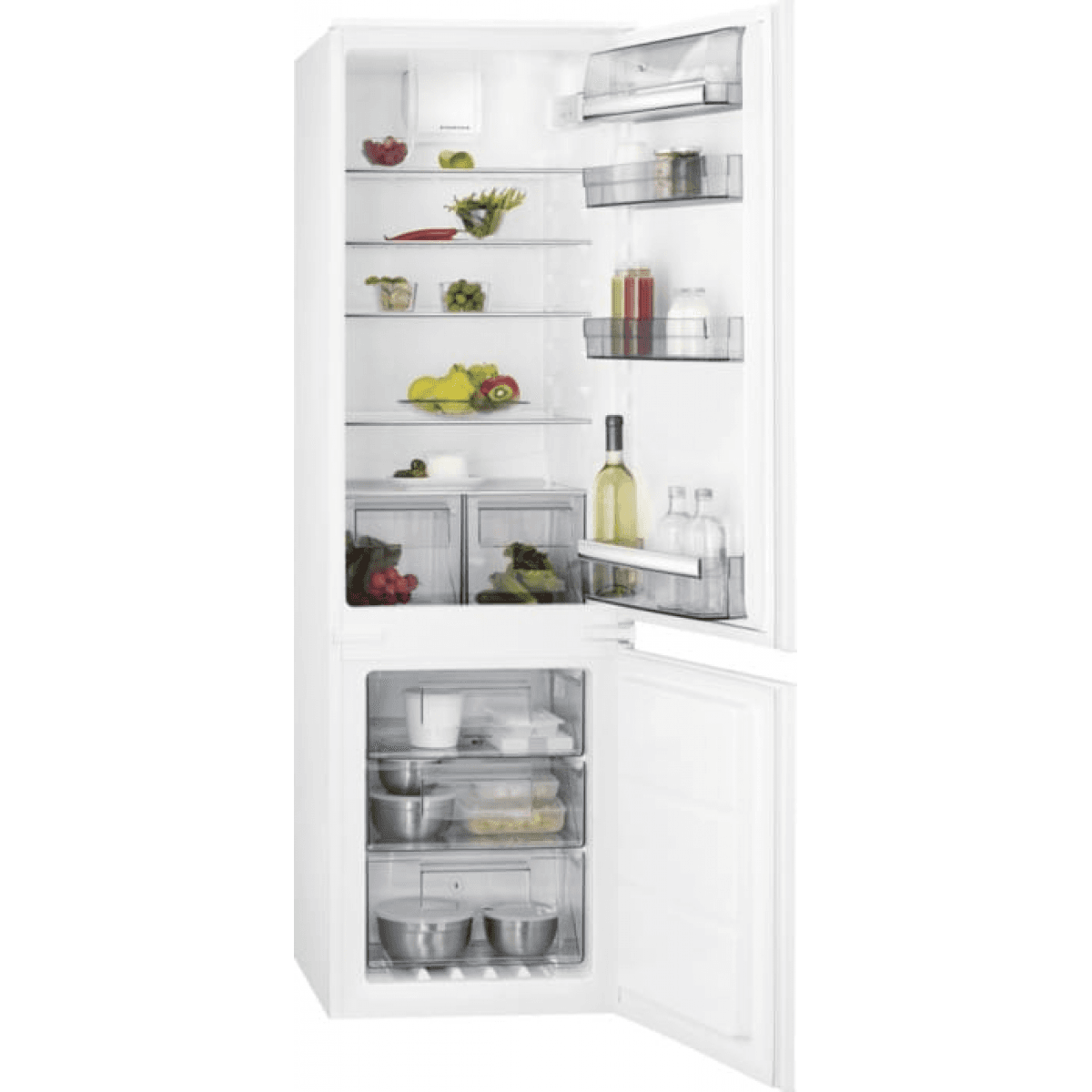 Frigorífico Combinado AEG SCB618E6TS 254L Classe E